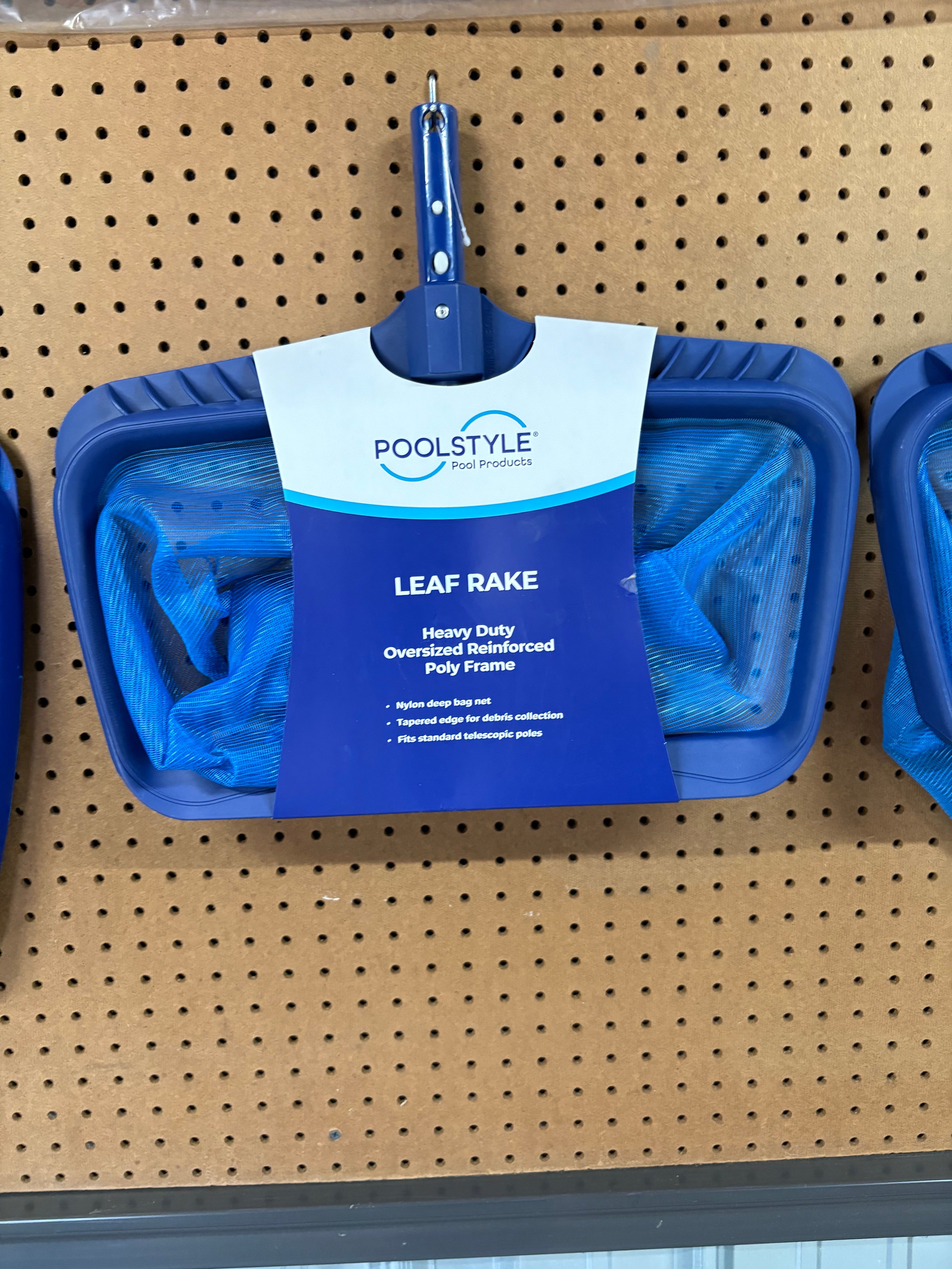 PoolStyle Heavy Duty Pool Leaf Rake – Deep Bag Net