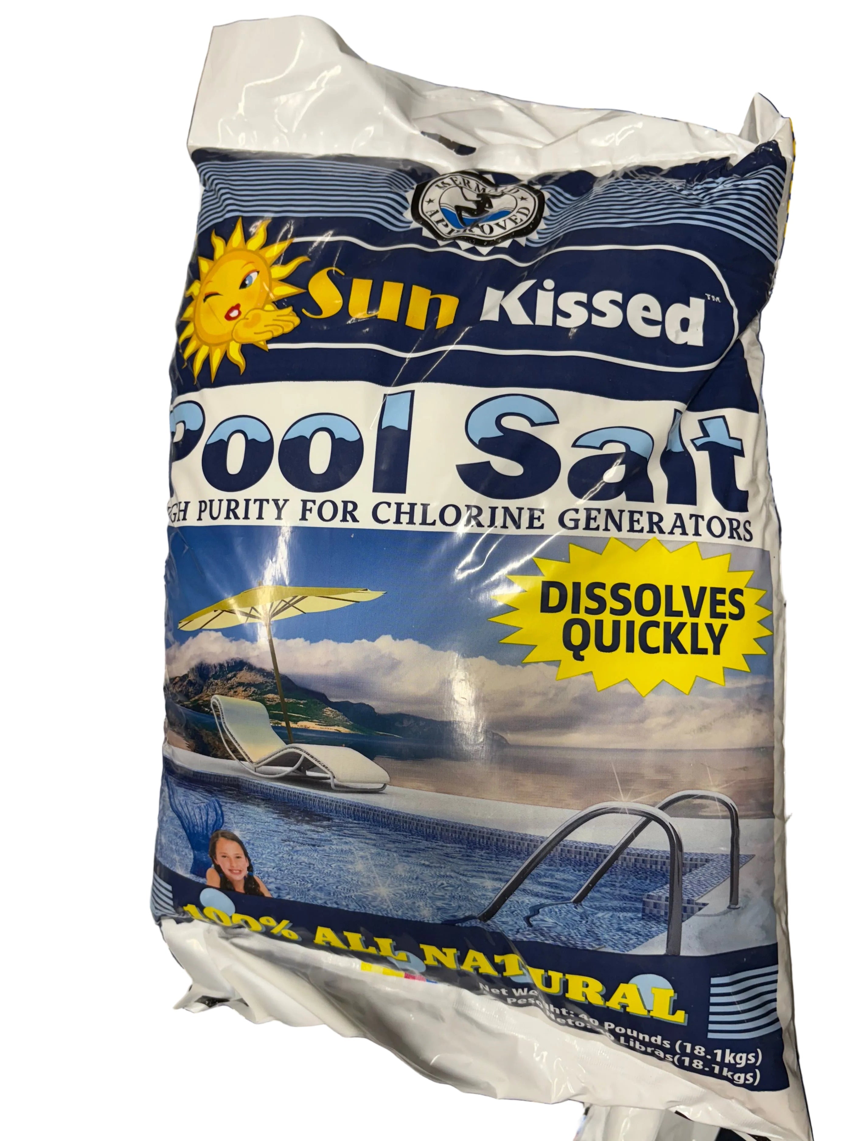 Sun Kissed Pool Salt – Salt for Saltwater Pools – 40 lb