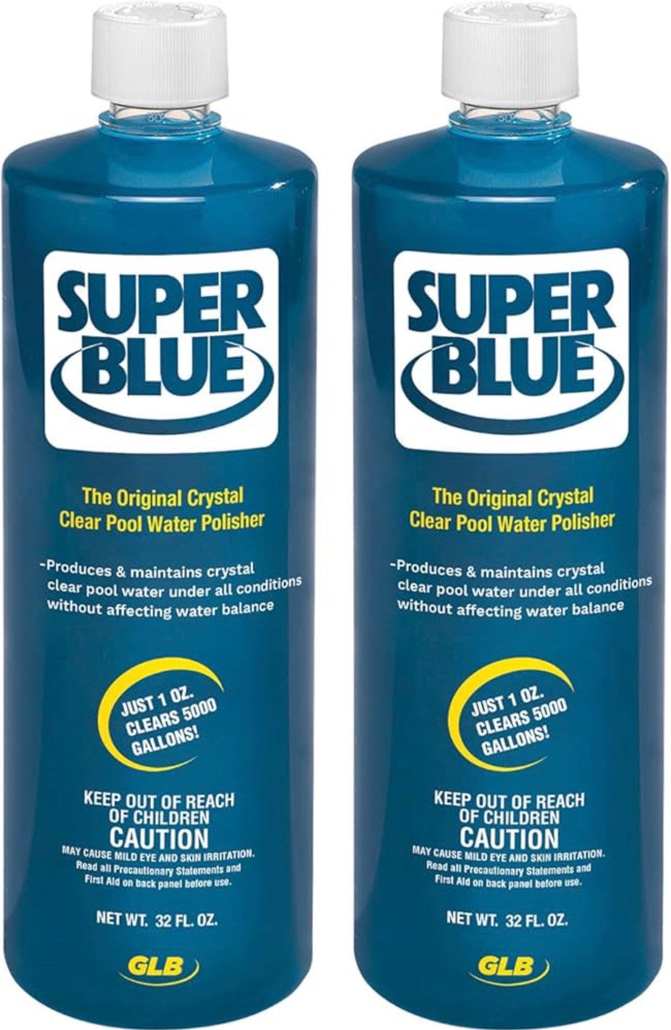 GLB Super Blue Pool Clarifier – Water Clarifier – 1 Quart